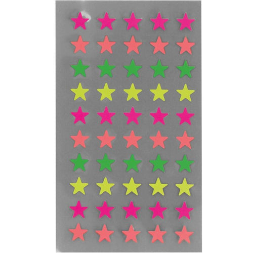 Paper Poetry Stickers - Neon Stars