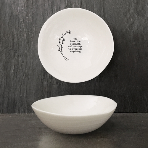 East of India - Porcelain Bowl Medium - Strength & Courage