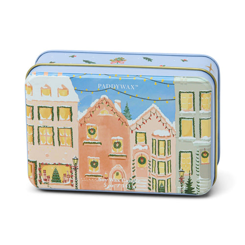 Paddywax Candle - Christmas Tin - Gingerbread & Vanilla