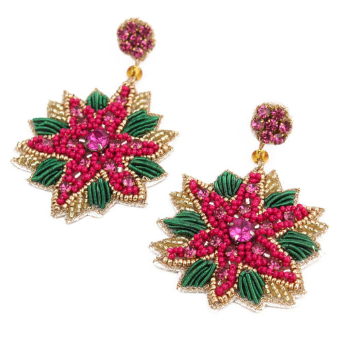 My Doris Earrings - Christmas Flower