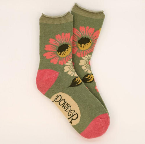 Powder Socks - Vintage Flora