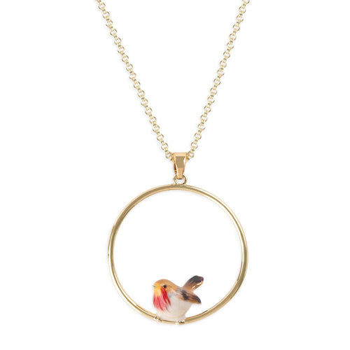 Bill Skinner Necklace - Robin Hoop Pendant