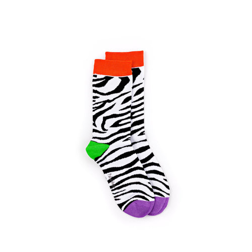 Polly & Andy Bamboo Socks - Zebra Stripe