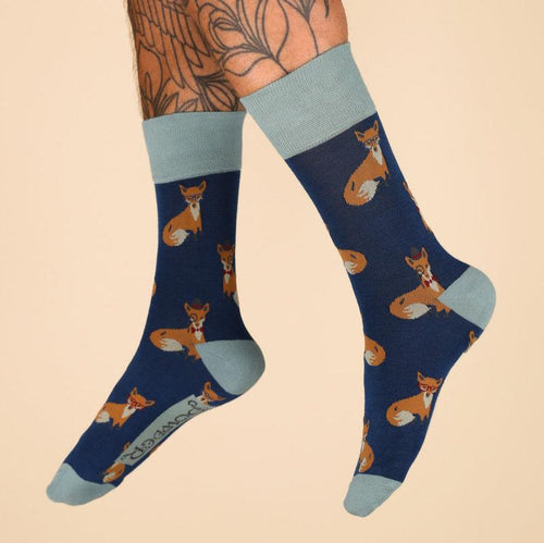 Powder Men's Socks - Foxes