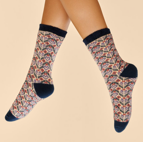 Powder Socks - Cosy Fair Isle