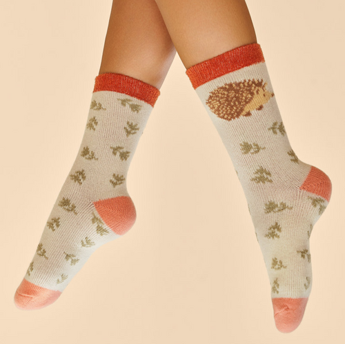 Powder Socks - Happy Hedgehog Cosy Socks