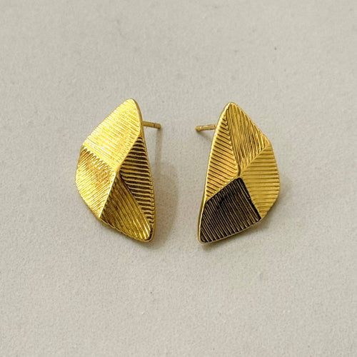 Cassette Barcelona Earrings - Felix Striped Stud