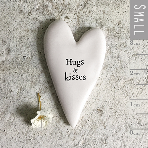 East of India - Tiny Heart Token - Hugs & Kisses