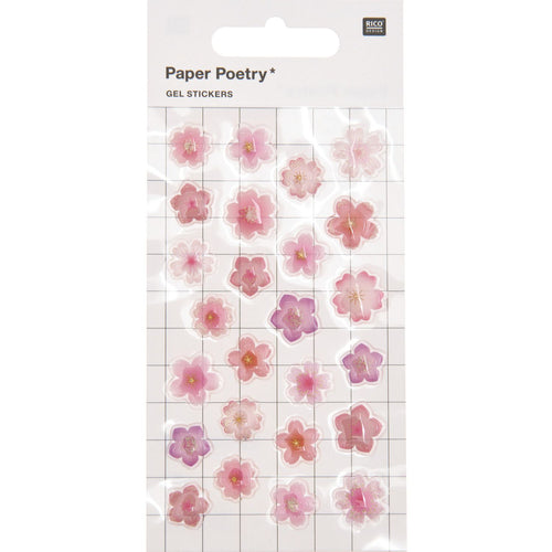 Paper Poetry Stickers - Gel Cherry Blossoms