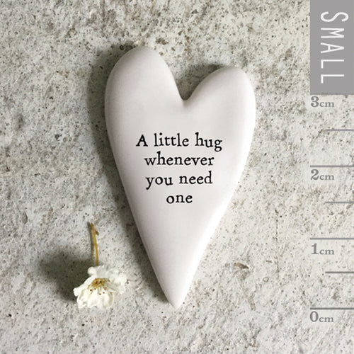 East of India - Tiny Heart Token - A Little Hug Whenever