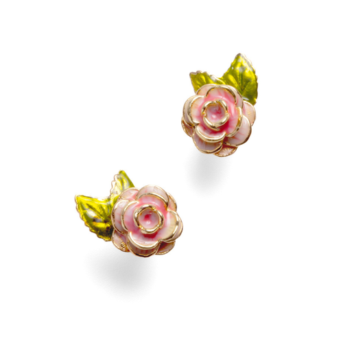 Bill Skinner Earrings - Vintage Rose Studs