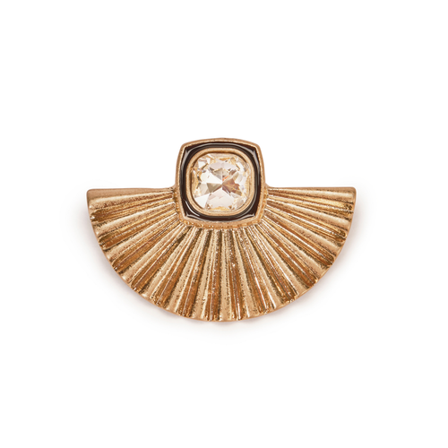 Lovett Brooch - Art Deco Gold Fan