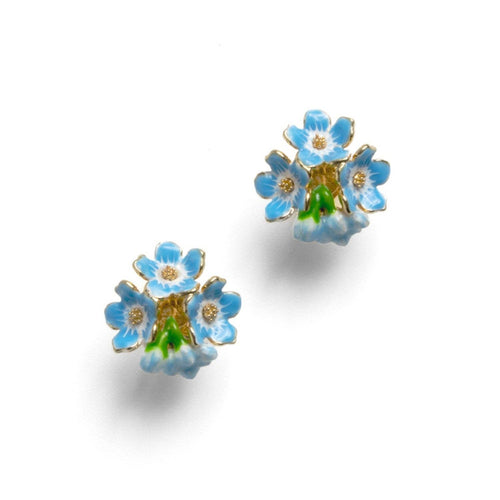 Bill Skinner Earrings - Forget Me Not 3 Cluster Studs