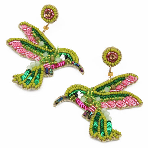 My Doris Earrings - Hummingbird