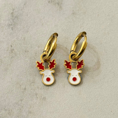 Cassette Barcelona Earrings - Christmas Rudolph The Reindeer