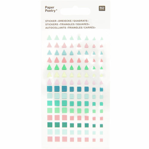 Paper Poetry Stickers - Triangles & Squares