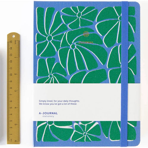 A-Journal Notebook – Arty Blue Green