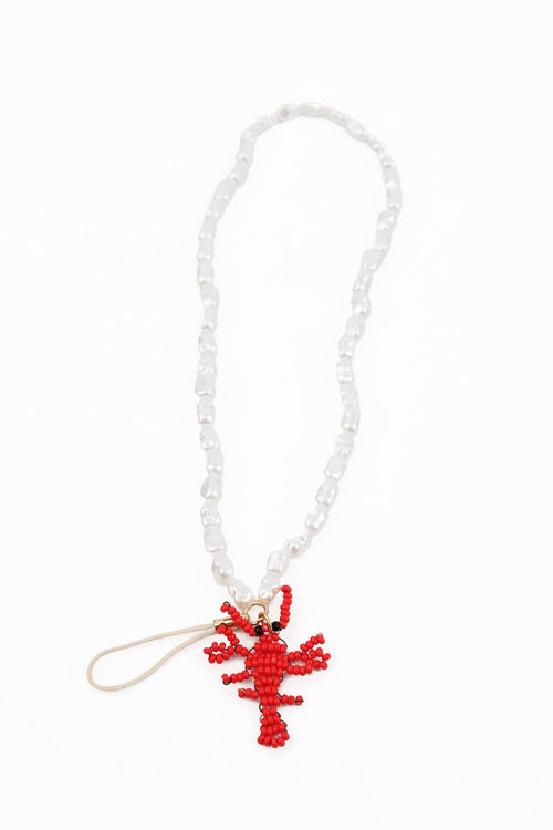 My Doris Phone Chain - Pearl Bead with Lobster Charm