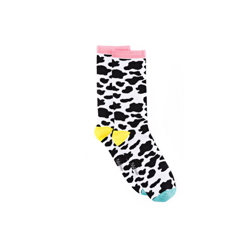 Polly & Andy Bamboo Socks - Cow Print