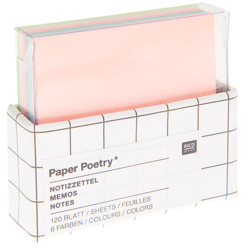 Paper Poetry Memos - Mini Multicolour Memo Box