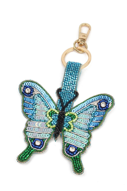 My Doris Keyring / Bag Charm - Blue Butterfly