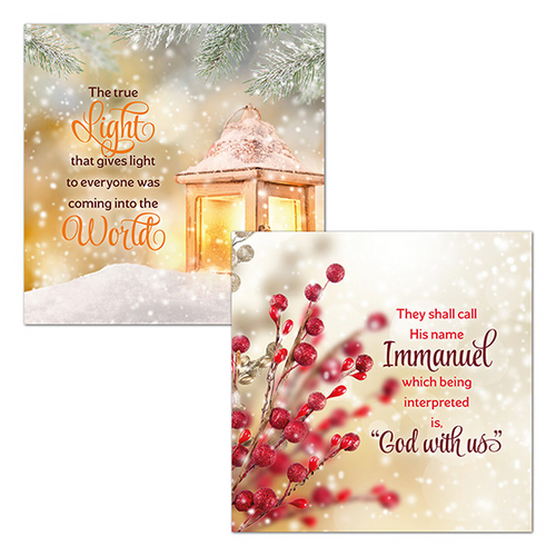 Christian Christmas Card Box - Winter 16 pack