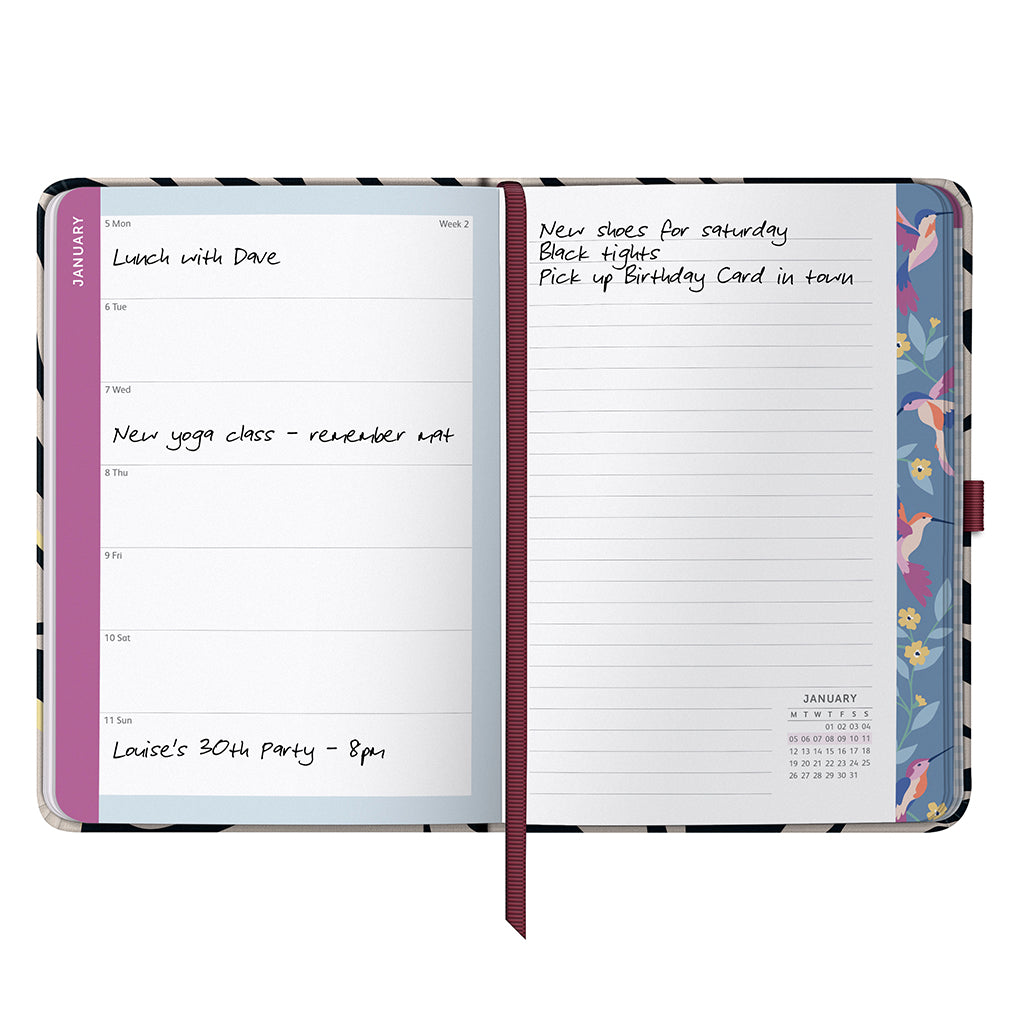 Busy B 2026 Diary - To Do A5 - Marble Fabric