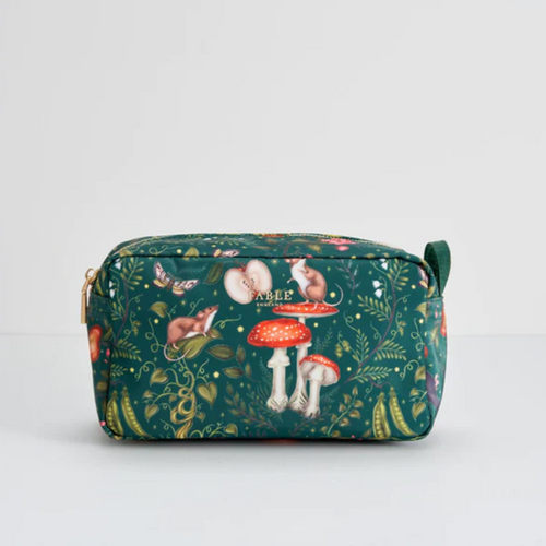 Fable Wash Bag - Into the Woods Green