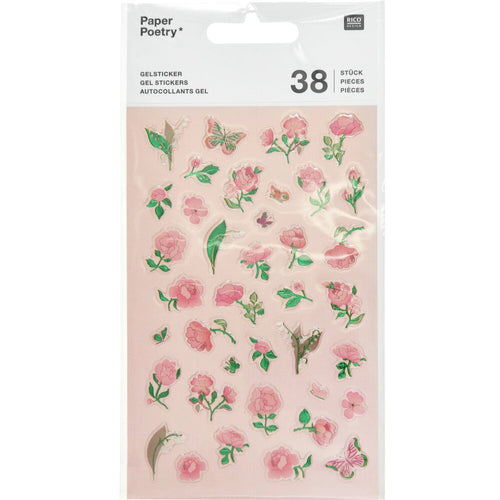 Paper Poetry Stickers - Gel La Vie en Rose