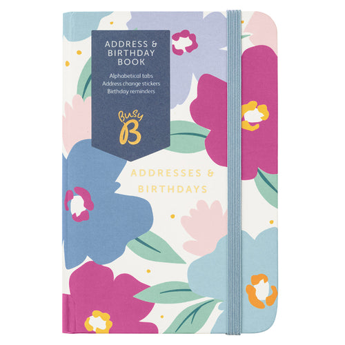 Busy B - Address & Birthday Book Floral