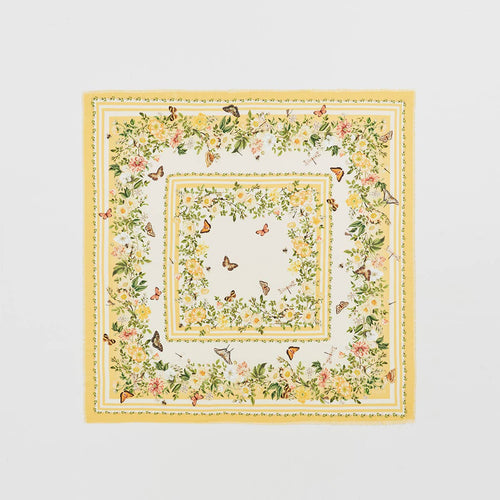 Fable Square Scarf - Cybele Yellow Narrative