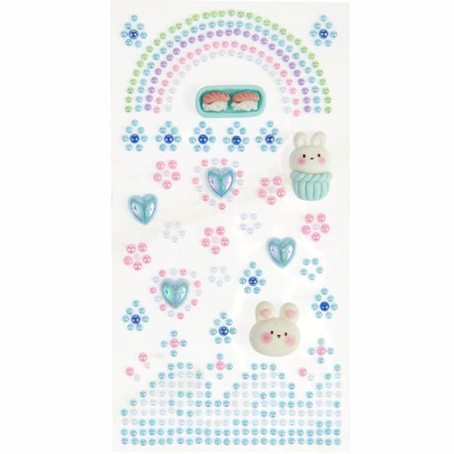 Paper Poetry Stickers - 3D Blue Pearls