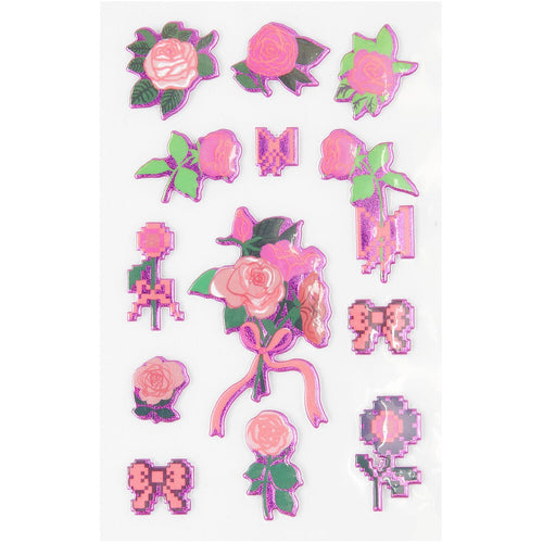 Paper Poetry Stickers - Puffy Roses