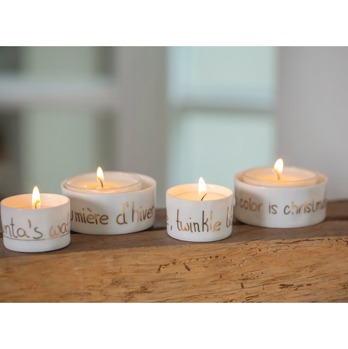 Rader Christmas Tealight Holder - Santa's Watching