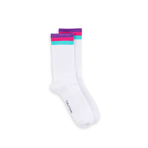 Polly & Andy Bamboo Socks - Hiking Socks (White & Pink)