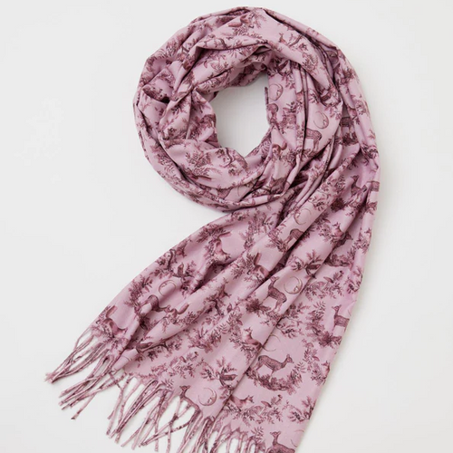 Fable Scarf - A Night's Tale Woodland Dusky Rose