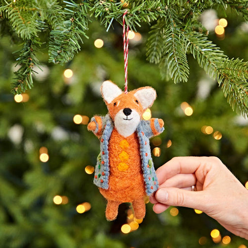Paper High Decoration - Felt Fox in Coat