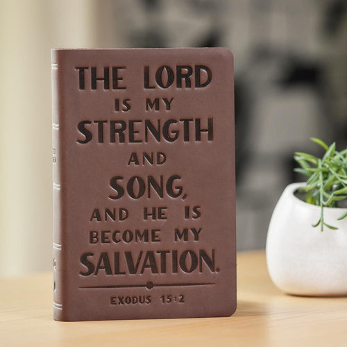 KJV - Personal Size Reference Bible - Verse Art Cover Collection - Brown