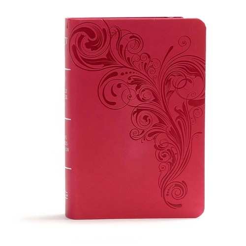 KJV - Large Print Compact Reference Bible - Pink LeatherTouch