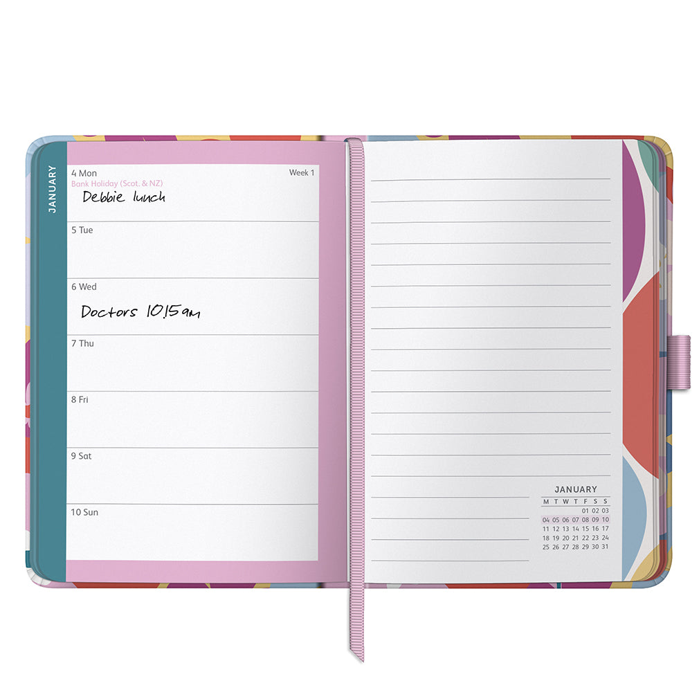 Busy B 2026-2027 Diary - A6 To Do Floral Diary