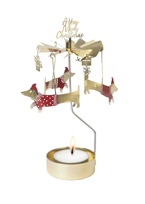 Pluto Design Tealight Spinner - Jolly Dog