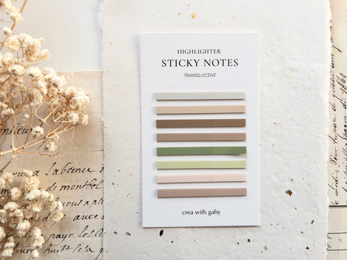 Crea with Gaby - Highlighter Sticky Notes