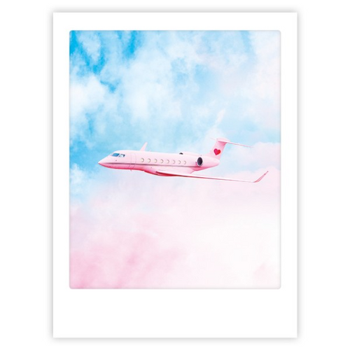 Pickmotion Poster 30x40cm - Plane in Pastel Sky