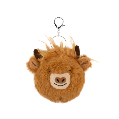 Sass & Belle Bag Charm - Flossie Highland Cow Stress Ball