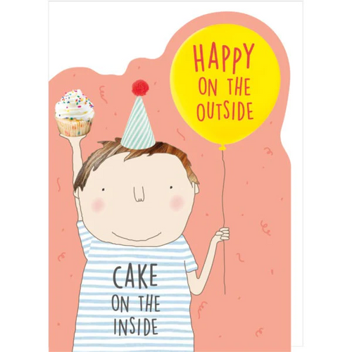 Rosie Made a Thing Card - Happy On Outside Cake On Inside