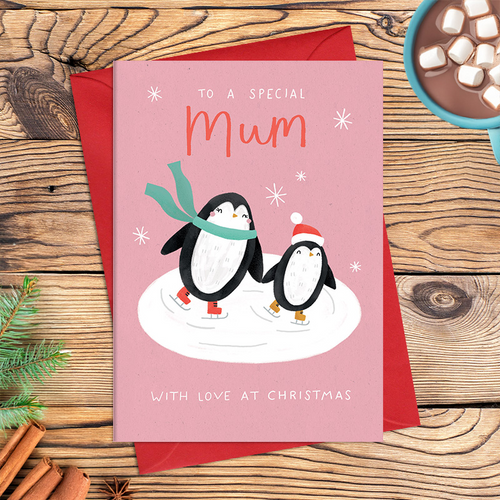 Dandelion Card Christmas - Mum with Love this Christmas