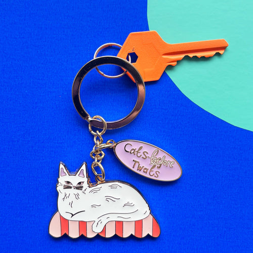 Disaster Designs Keyring - Cats Before Twats
