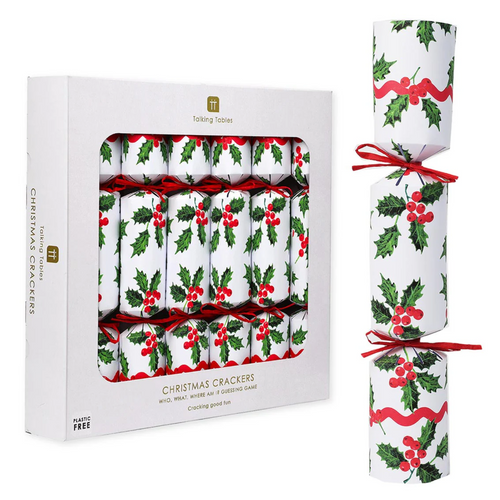 Talking Tables Christmas Crackers - Botanical Holly