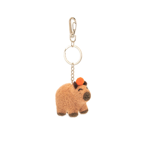 Sass & Belle Keyring - Felt Capybara