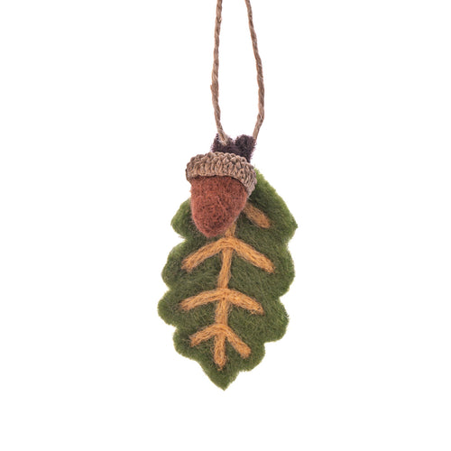 Sass & Belle Decoration - Felt Acorn & Leaf